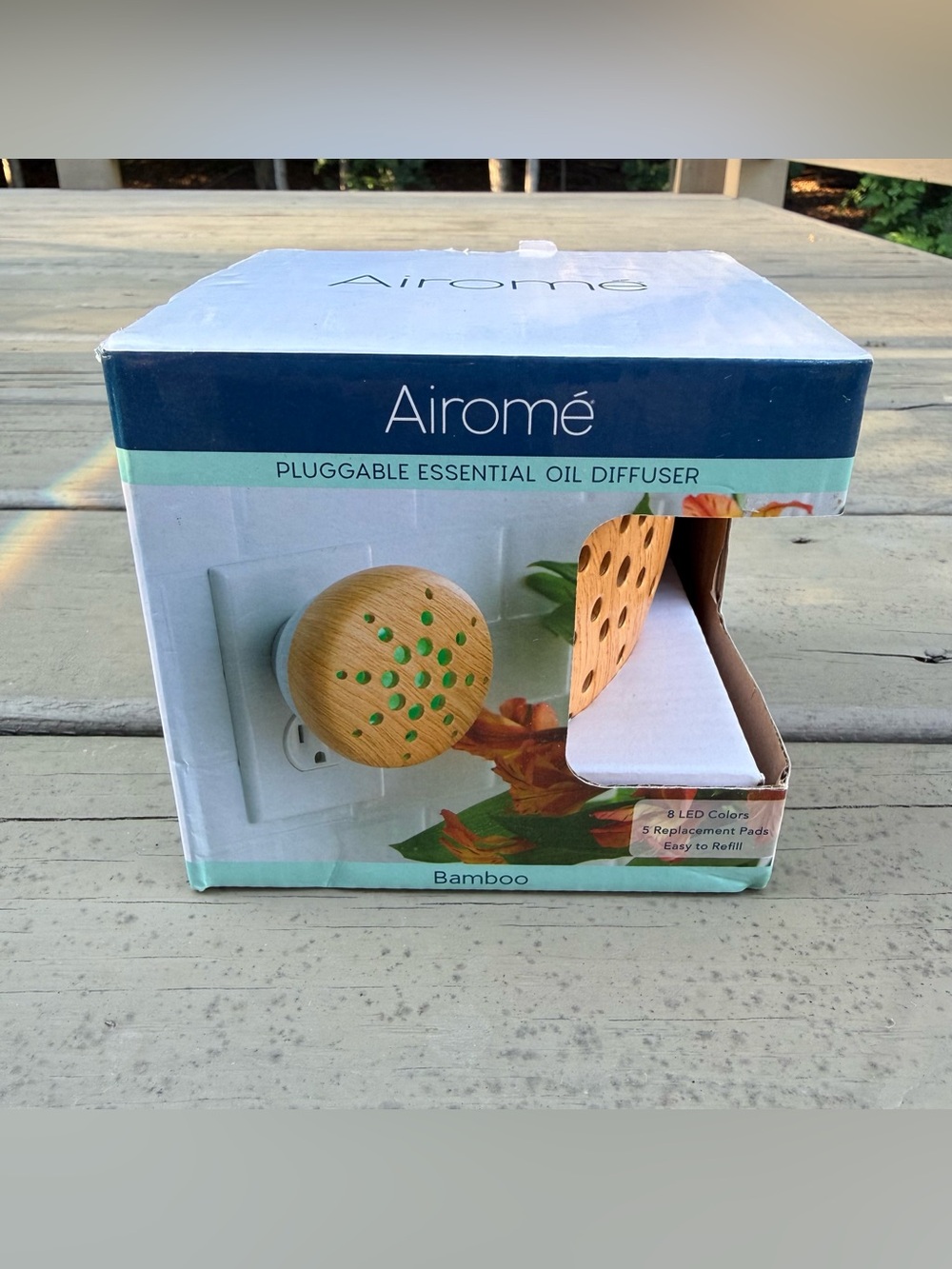 NIB Airomé Bamboo Pluggable Essential Oil Diffuser